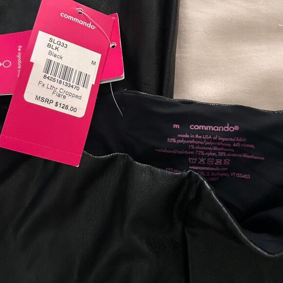 Commando Faux Leather Flared Crop Leggings – Medium NWT - Picture 8 of 8